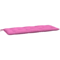VIDAXL - Coussin de banc de jardin rose 120x50x7 cm tissu