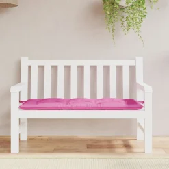 VIDAXL - Coussin de banc de jardin rose 120x50x7 cm tissu