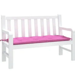 VIDAXL - Coussin de banc de jardin rose 120x50x7 cm tissu