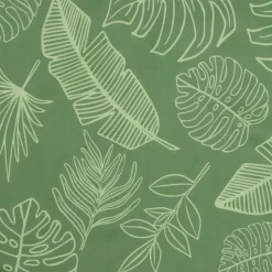 VIDAXL - Coussin de banc de jardin motif de feuilles 200x50x7 cm tissu