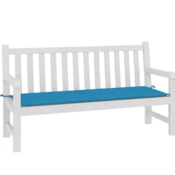 VIDAXL - Coussin de banc de jardin bleu 150x50x3 cm tissu oxford