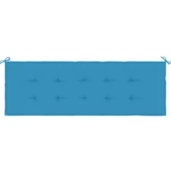 VIDAXL - Coussin de banc de jardin bleu 150x50x3 cm tissu oxford