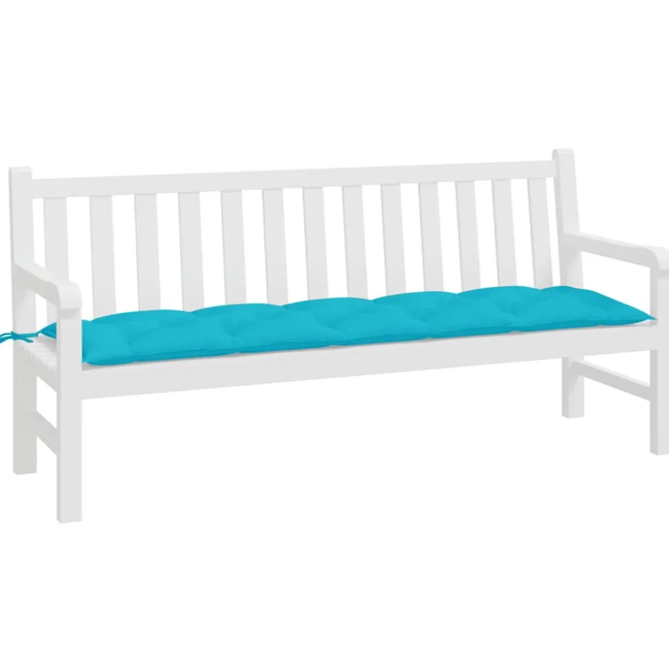 VIDAXL - Coussin de banc de jardin turquoise 180x50x7 cm tissu oxford