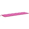 VIDAXL - Coussin de banc de jardin rose 200x50x7 cm tissu