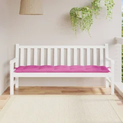 VIDAXL - Coussin de banc de jardin rose 180x50x7 cm tissu oxford