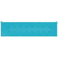 VIDAXL - Coussin de banc de jardin turquoise 200x50x4 cm tissu