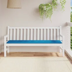 VIDAXL - Coussin de banc de jardin bleu 180x50x3 cm tissu oxford