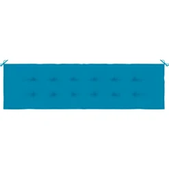 VIDAXL - Coussin de banc de jardin bleu 180x50x3 cm tissu oxford
