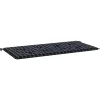 VIDAXL - Coussin de banc de jardin carreaux noir 120x50x4cm tissu oxford