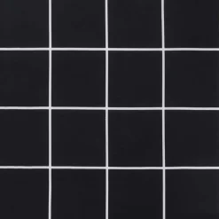 VIDAXL - Coussin de banc de jardin carreaux noir 120x50x4cm tissu oxford