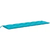 VIDAXL - Coussin de banc de jardin turquoise 200x50x7 cm tissu