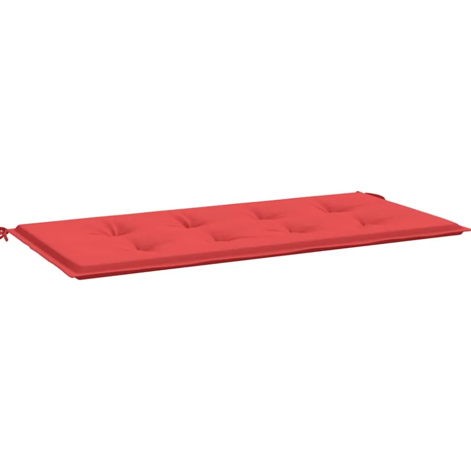 VIDAXL - Coussin de banc de jardin rouge 120x50x4 cm tissu oxford