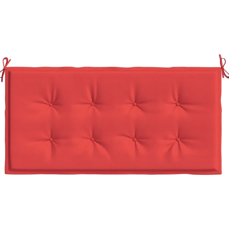 VIDAXL - Coussin de banc de jardin rouge 120x50x4 cm tissu oxford