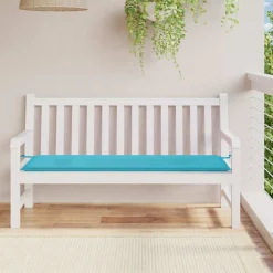 VIDAXL - Coussin de banc de jardin turquoise 150x50x4 cm tissu oxford