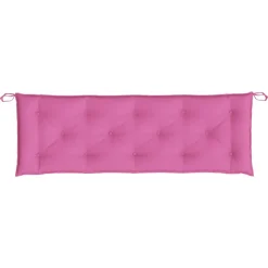 VIDAXL - Coussin de banc de jardin rose 150x50x7 cm tissu oxford