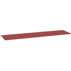 VIDAXL - Coussin de banc de jardin rouge bordeaux 200x50x4 cm