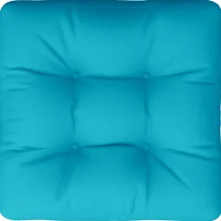 VIDAXL - Coussin de palette turquoise 60x60x12 cm tissu
