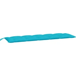 VIDAXL - Coussins de banc de jardin lot de 2 turquoise tissu oxford