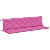 VIDAXL - Coussins de banc de jardin lot de 2 rose 200x50x7 cm tissu