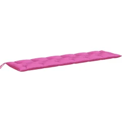 VIDAXL - Coussins de banc de jardin lot de 2 rose 200x50x7 cm tissu