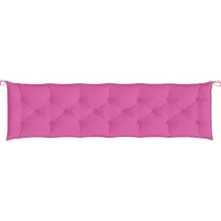 VIDAXL - Coussins de banc de jardin lot de 2 rose 200x50x7 cm tissu
