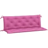 VIDAXL - Coussins de banc de jardin lot de 2 rose 150x50x7 cm tissu