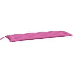 VIDAXL - Coussins de banc de jardin lot de 2 rose 150x50x7 cm tissu