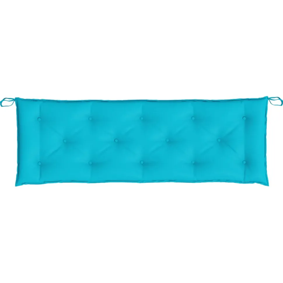 VIDAXL - Coussins de banc de jardin lot de 2 turquoise 150x50x7 cm tissu