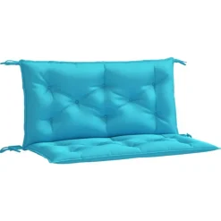 VIDAXL - Coussins de banc de jardin lot de 2 turquoise 100x50x7 cm tissu