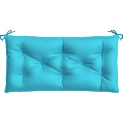 VIDAXL - Coussins de banc de jardin lot de 2 turquoise 100x50x7 cm tissu