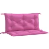VIDAXL - Coussins de banc de jardin lot de 2 rose 100x50x7 cm tissu