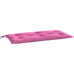 VIDAXL - Coussins de banc de jardin lot de 2 rose 100x50x7 cm tissu