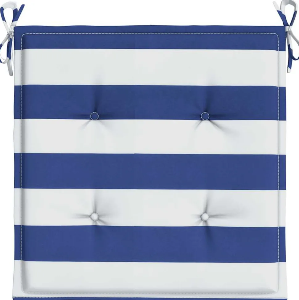 VIDAXL - Coussins de chaise de jardin lot de 2 50x50x4 cm tissu