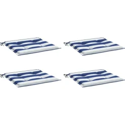 VIDAXL - Coussins de chaise de jardin lot de 4 50x50x4 cm