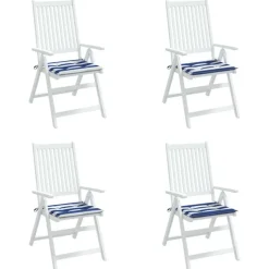 VIDAXL - Coussins de chaise de jardin lot de 4 50x50x4 cm