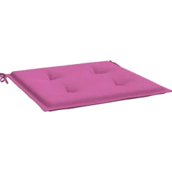VIDAXL - Coussins de chaise de jardin lot de 4 rose 50x50x4 cm tissu