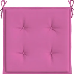 VIDAXL - Coussins de chaise de jardin lot de 4 rose 50x50x4 cm tissu