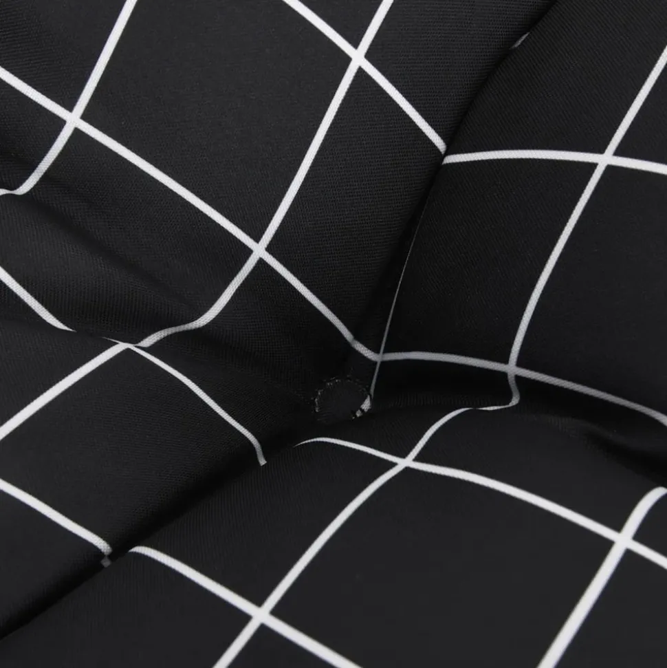 VIDAXL - Coussins de palette lot de 2 motif à carreaux noir tissu