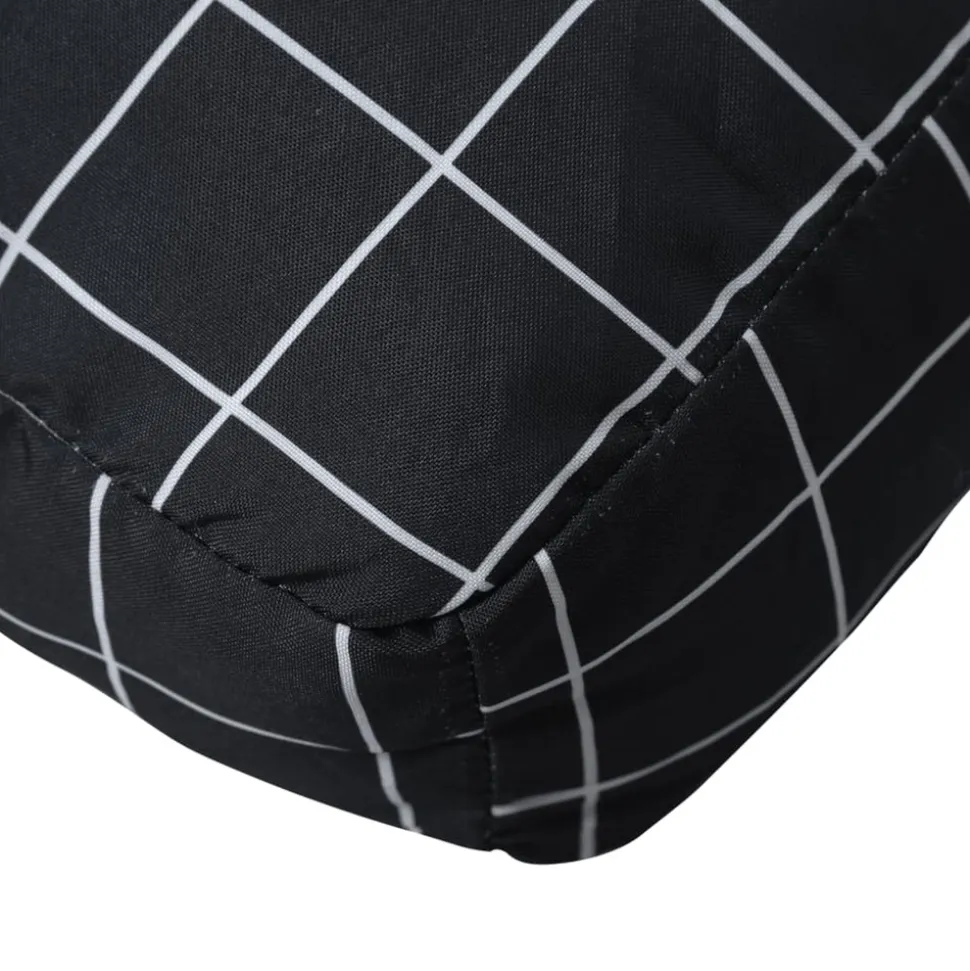 VIDAXL - Coussins de palette lot de 2 motif à carreaux noir tissu