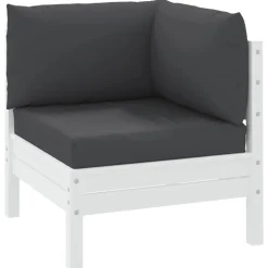VIDAXL - Coussins de palette lot de 3 noir tissu oxford