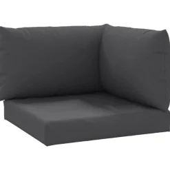 VIDAXL - Coussins de palette lot de 3 anthracite tissu oxford