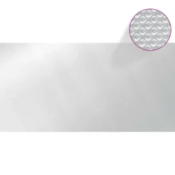 VIDAXL - Couverture de piscine argenté 488x244 cm pe