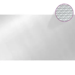 VIDAXL - Couverture de piscine rectangulaire 500x300 cm pe argenté