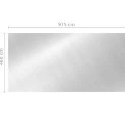 VIDAXL - Couverture de piscine argenté 975x488 cm pe