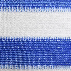 VIDAXL - Écran de balcon bleu et blanc 90x500 cm pehd