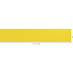 VIDAXL - Écran de balcon jaune 90x500 cm pehd