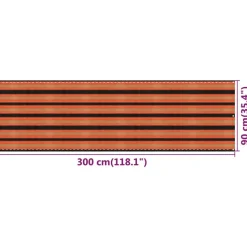 VIDAXL - Écran de balcon multicolore 90x300 cm pehd