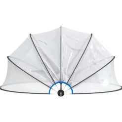 VIDAXL - Dôme de piscine rond 406x203 cm pvc