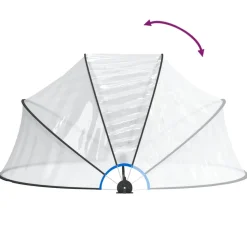 VIDAXL - Dôme de piscine rond 315x158 cm pvc