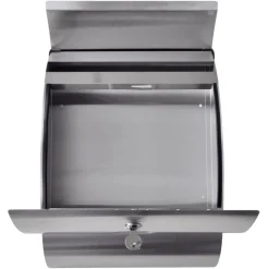 VIDAXL - Double boîte à lettre sur support en acier inoxydable